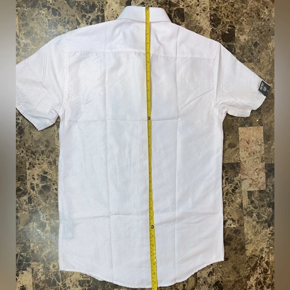 Nine West Mens Wear Dress Shirt Button Slim Fit Wrinkle Free Moisture Wicking - Picture 14 of 17